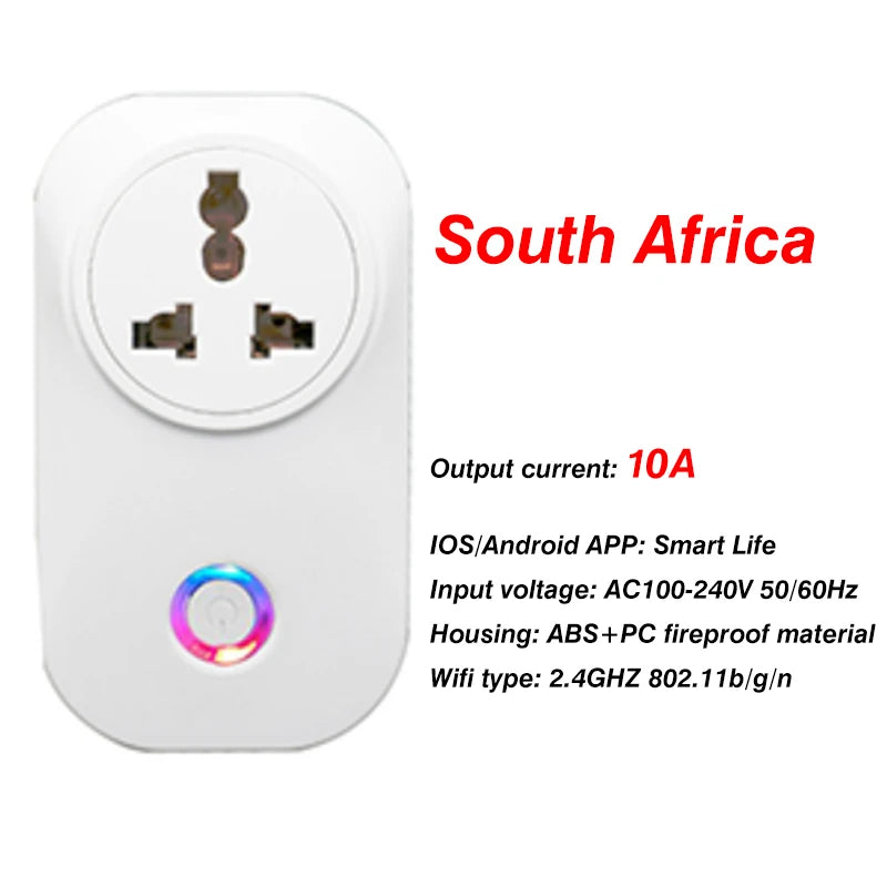 EU Smart Plug WiFi Socket power energy meter 10A/16A Power Monitor Wattmeter Timing Function  watt meter Tuya SmartLife APP