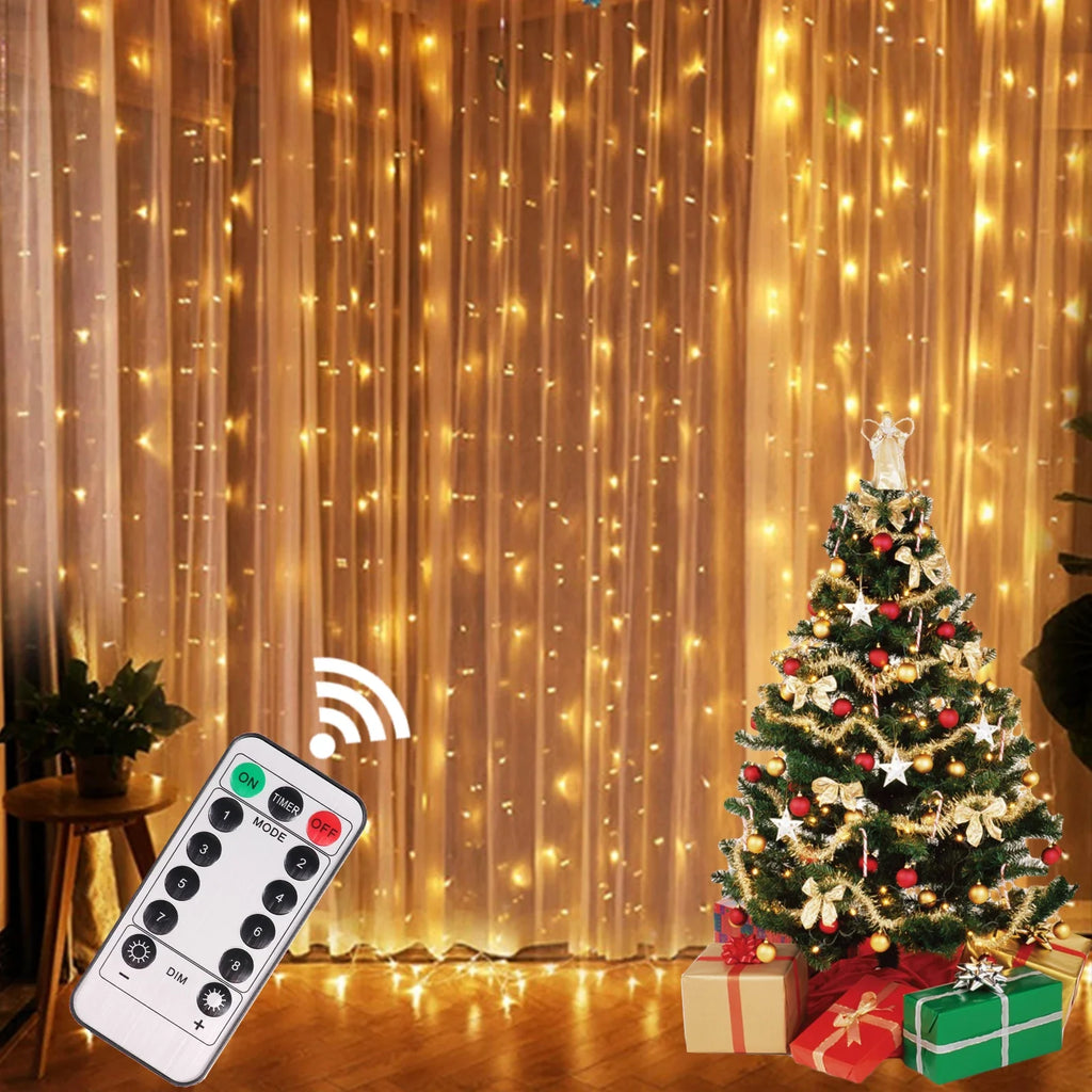 Christmas Lights Curtain Garland Merry Christmas Decor for Home 2025 Xmas Ornament Navidad Gifts Fairy Lights Festoon New Year
