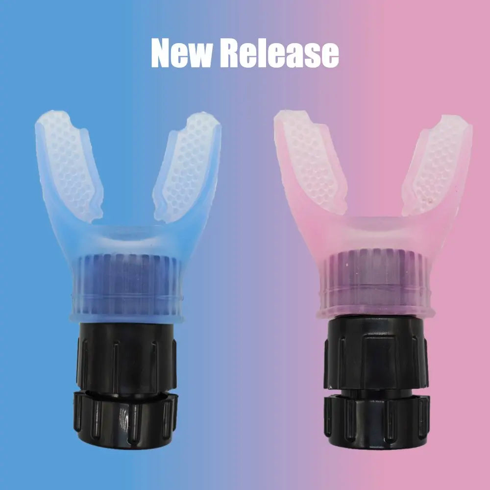 Breathing Trainer with Adjustable Resistances to Improve Lung Capacity and Respiratory Strength for Fitness Workouts