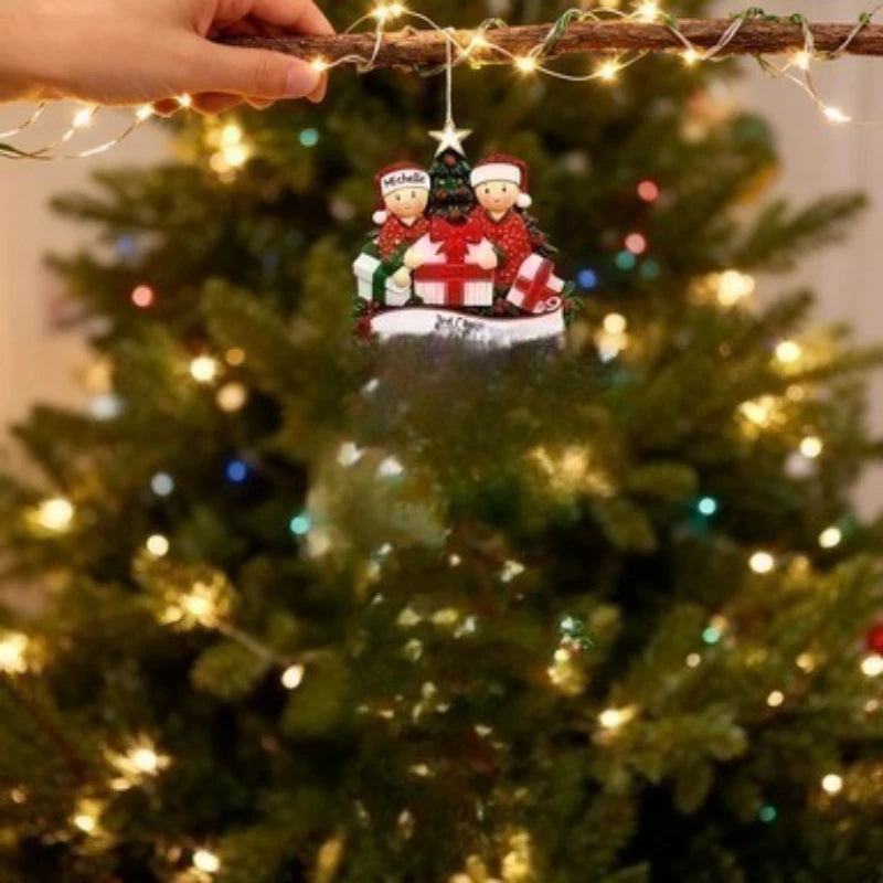 Christmas Tree Hanging Decorations DIY Personalised Navidad Ornaments For Home Xmas Decor New Year 2025 Gifts Crafts