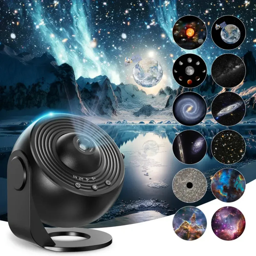 Starry Sky Galaxy Projector Night Light Projector 360 ° Rotating Planetarium Lamp Home Bedroom Wedding Decoration Atmosphere Upg