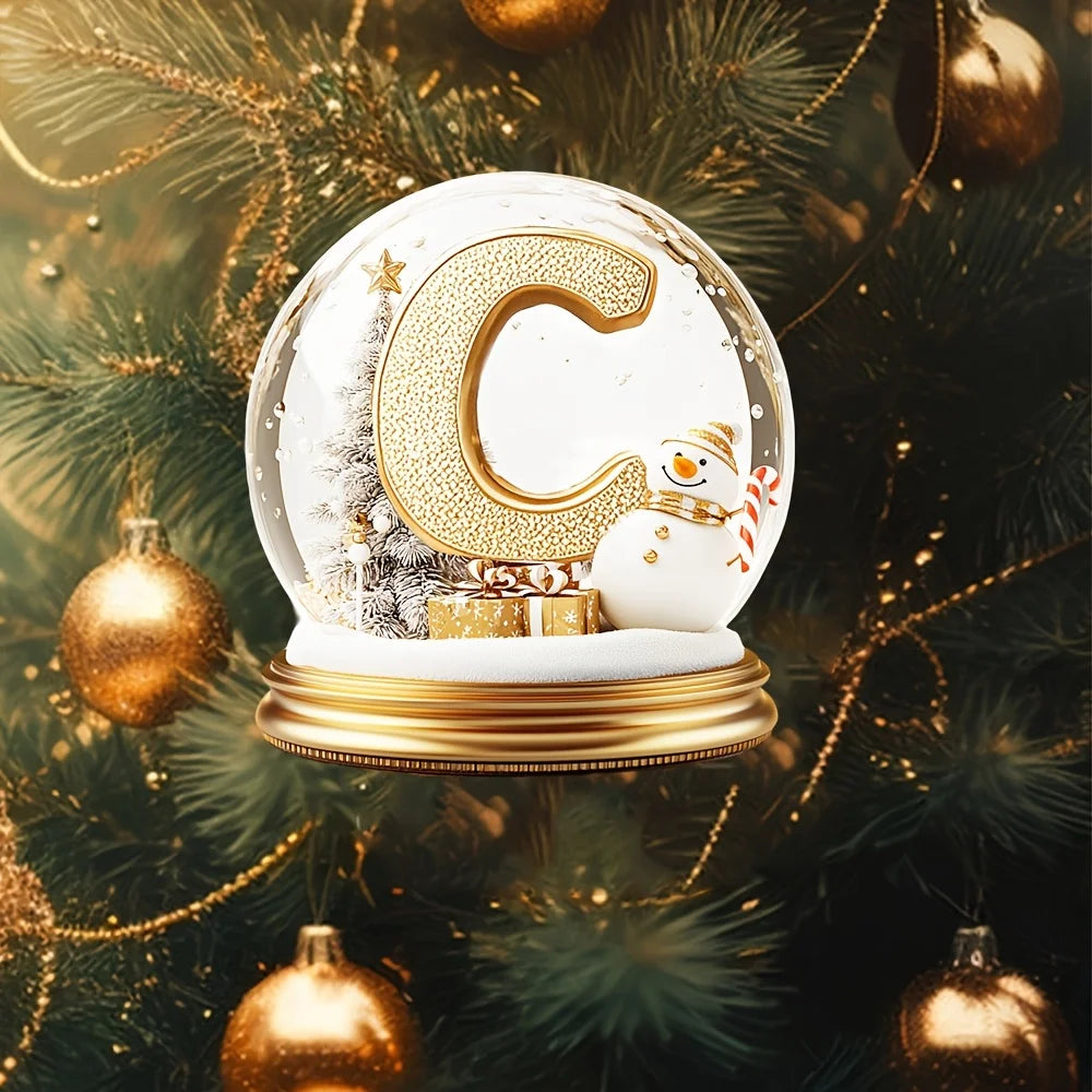 Christmas Tree Decorations Mixed Letter Desktop Ornament Family Portrait Decor Farmhouse Vacation Desktop Decoration Acrylic