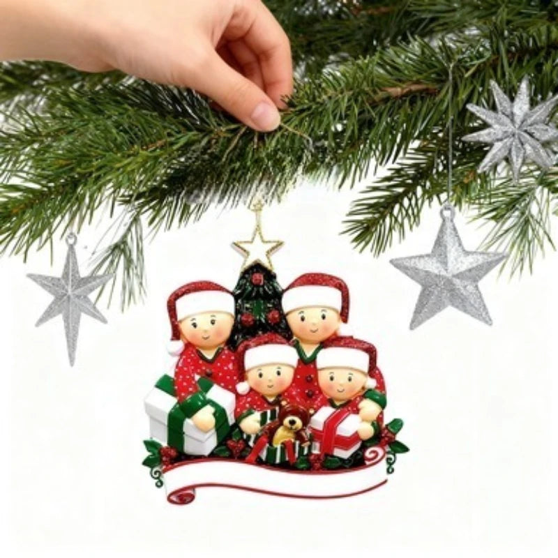 Christmas Tree Hanging Decorations DIY Personalised Navidad Ornaments For Home Xmas Decor New Year 2025 Gifts Crafts