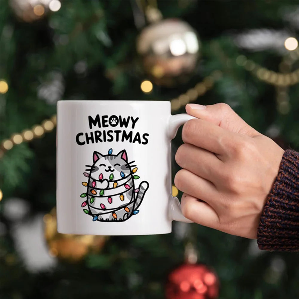 High Quality Customizable Christmas Mug With Your Own Pattern And Text Ideal Gift For Friends Perfect For Holiday Decoration
