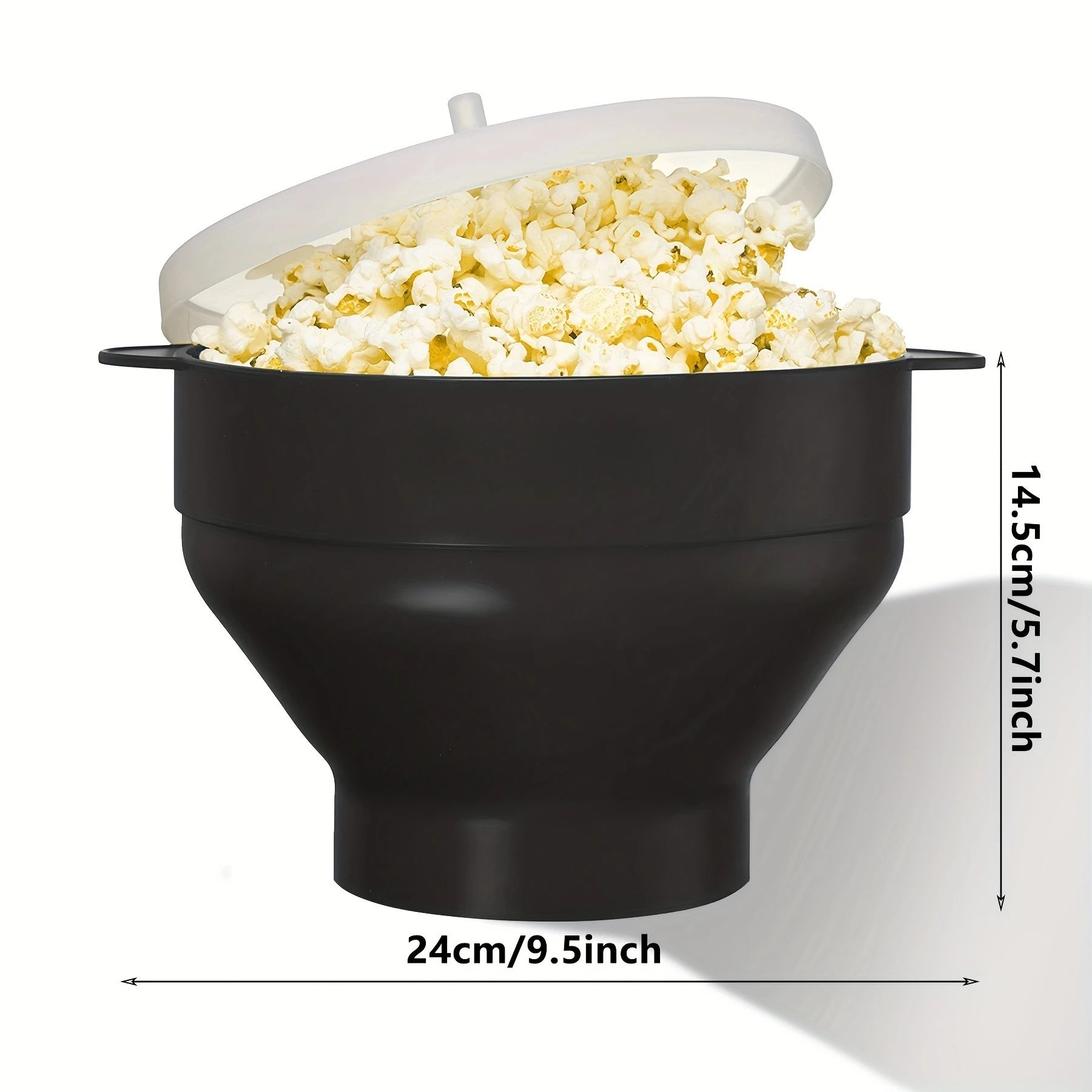 1pc Microwave Popcorn Maker-3L Large Capacity,Foldable Silicone Bowl,BPA-Free & Dishwasher Safe, Perfect for Family Movie Nights