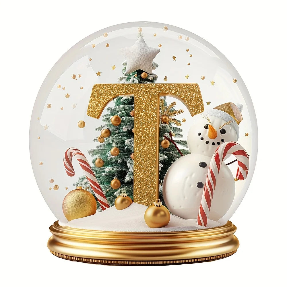 Christmas Tree Decorations Mixed Letter Desktop Ornament Family Portrait Decor Farmhouse Vacation Desktop Decoration Acrylic