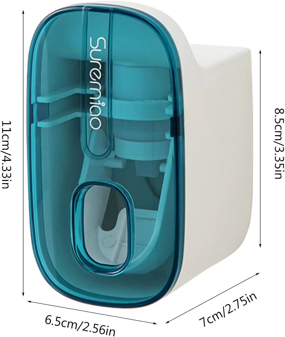 Wall Mounted Toothbrush Holder With Automatic Toothpaste Dispenser Toothpaste Squeezer Simplify Morning