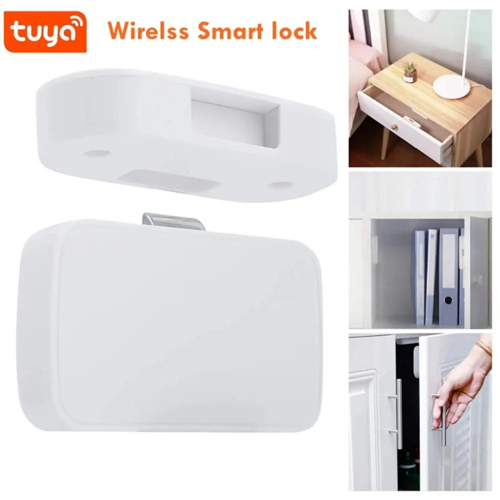 Smart Drawer Lock Bluetooth Lock Smart Home Security-Protection APP Wireless Keyless Unblanking Cabinet Privacy Lock Switch