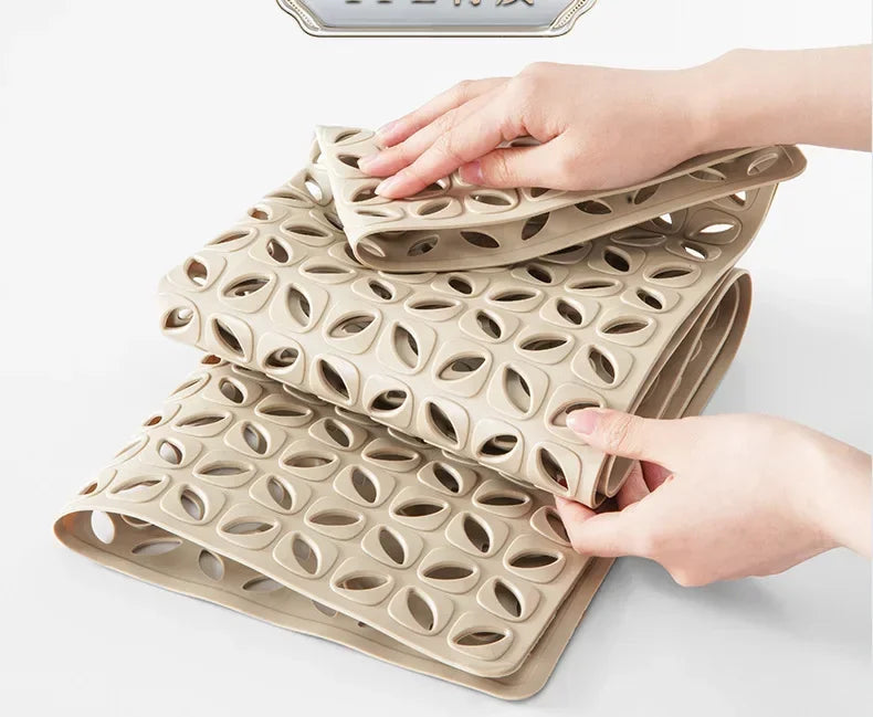 Easy Clean Waterproof Mat Non-Slip Bath Mat Anti Fall Bathroom Floor Mat Household Bathroom Toilet Area Mat Shower Foot Mats