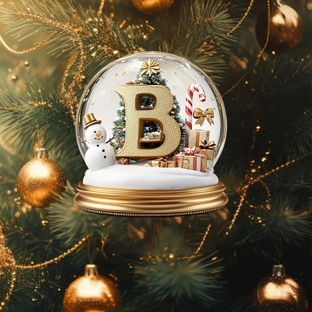 Christmas Tree Decorations Mixed Letter Desktop Ornament Family Portrait Decor Farmhouse Vacation Desktop Decoration Acrylic